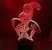 Produktbild SmartEra® 3D optische Tuschung Spider Man Nacht 7 Farbwechsel USB Touch Taste Spider Man LED Licht Lampe Tischleuchte