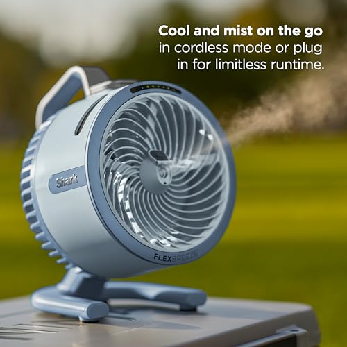 Shark FlexBreeze HydroGo Pro Portable Misting Fan, Graphite, FA056 - image 4