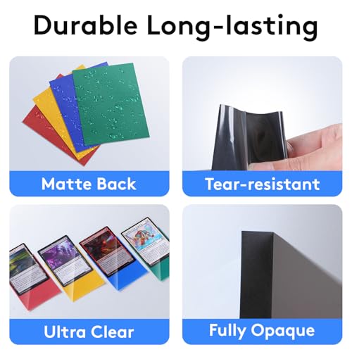 600ct MTG Card Sleeves, 6 Colors Matte Card Sleeves Magic The Gathering, TCG Card Sleeve, Magic Card Sleeve, Card Protectors for MTG, TCG, Baseball, Trading, Game Cards