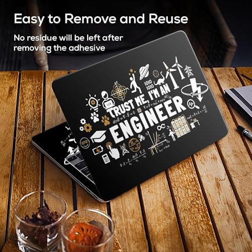Image of Full Body Laptop Skin Bubble-Free| Laminated| Removable| HD Quality Sticker for Laptops Upto 15.6 Inches Compatible with Hp /Dell /Acer /Lenovo /Asus etc.(Engineer-221)