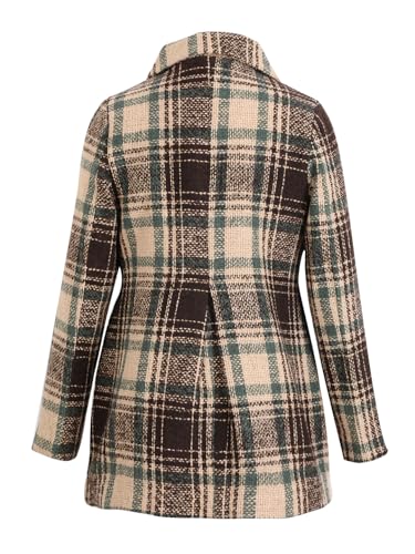 Image of CHKOKKO Girl's Wool Blend Stylish Standard Length Winter Wear Button Coat For Kids