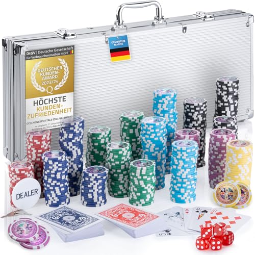 GOODS+GADGETS Profi Pokerkoffer Pokerset 500 Schwerer 12g...
