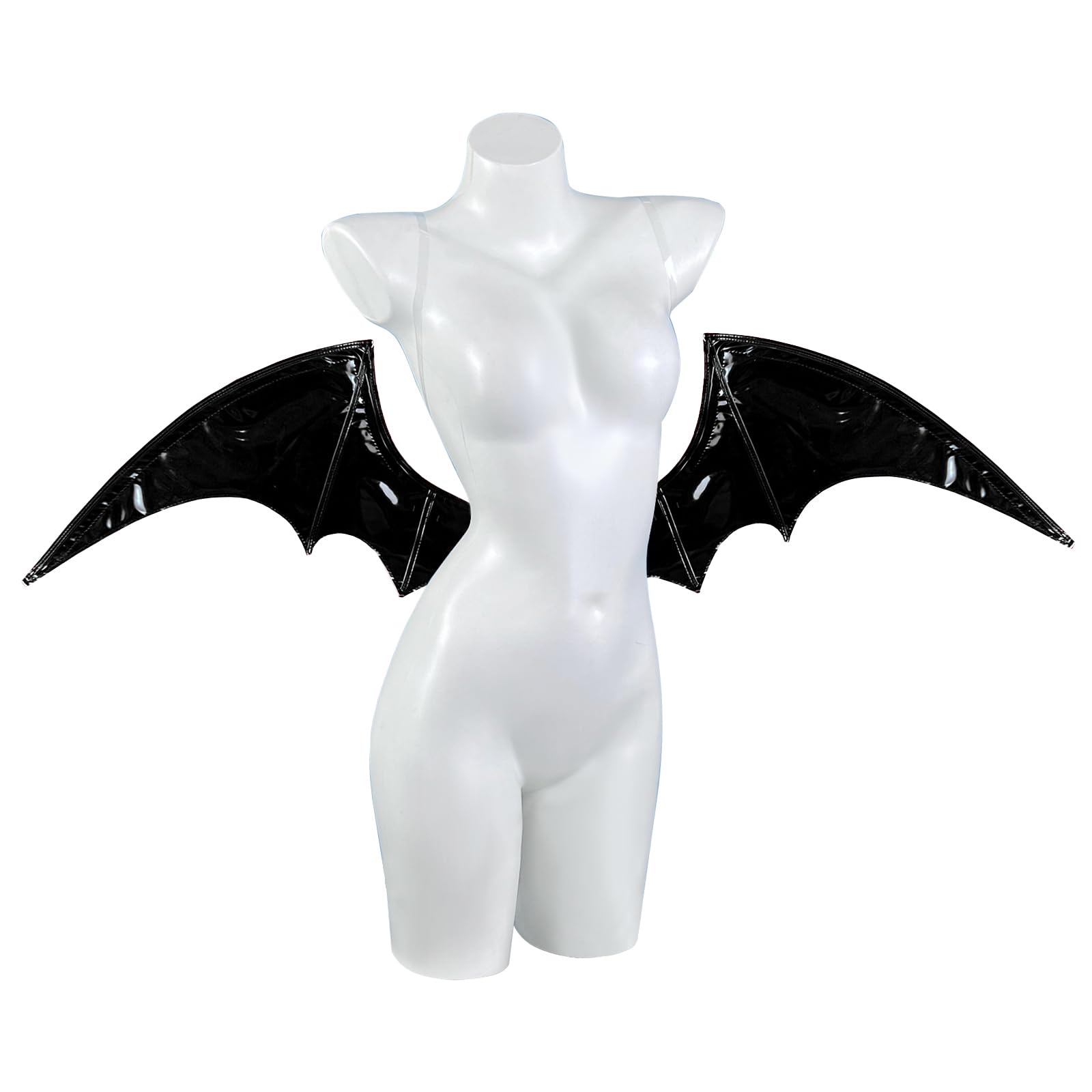 KORURACLUB Ala De cosplay de Halloween, Alas De murciélago, súcubo, ropa, accesorios, Alas De murciélago, Ala De diablo - Negro
