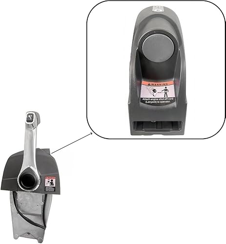 Miniatura 4 de POWEROB TEC Caja de control del acelerador de barco 5006182 Montaje en consola central fuera de borda Control remoto monomando bináculo para Johnson