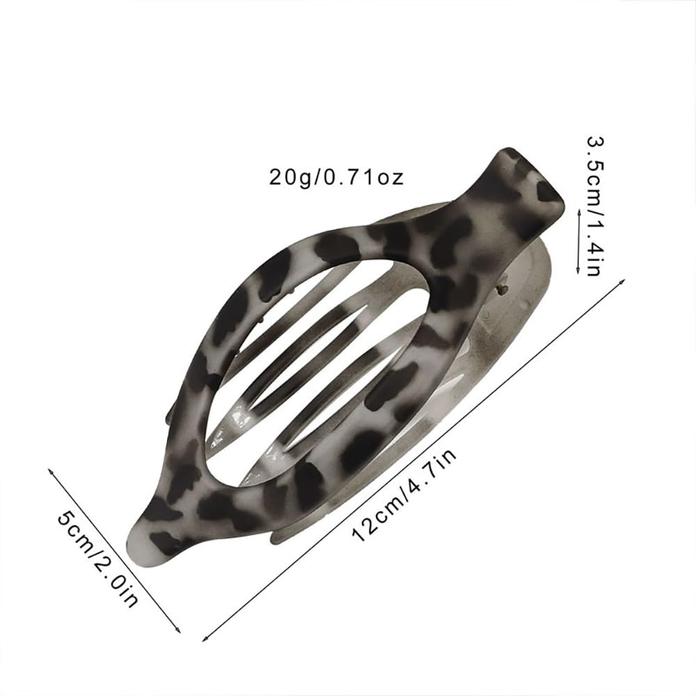 Flat Claw Clip,4 PCS Hair Clips for Thick Hair Matte Large Hair Duck Billed Claw Clip Hair Barrettes for Women and Girls - Image 2