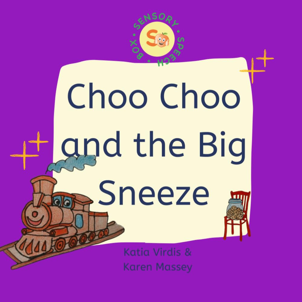 Choo Choo and the Big Sneeze: speech sound disorders, ch and j sounds speech therapy, sensory learning