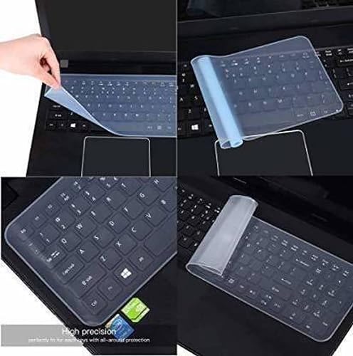 Image of Universal Silicon Keyboard Protector for 15.6 inch Laptop - Dustproof, Anti - Spill Cover, Compatible with Most Laptop Brand Pack of 2