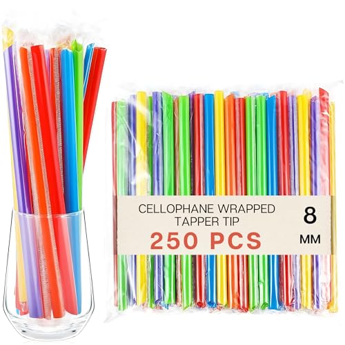 250 قطعة من الماصات البلاستيكية القياسية متعددة الالوان 8 مل...