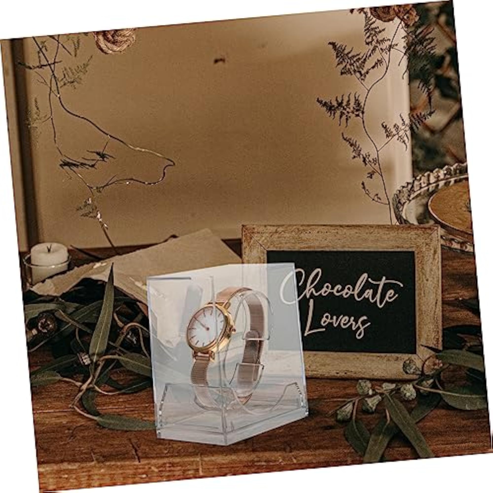 6Pcs Transparent Watch Display Boxes, Durable Storage Cases
