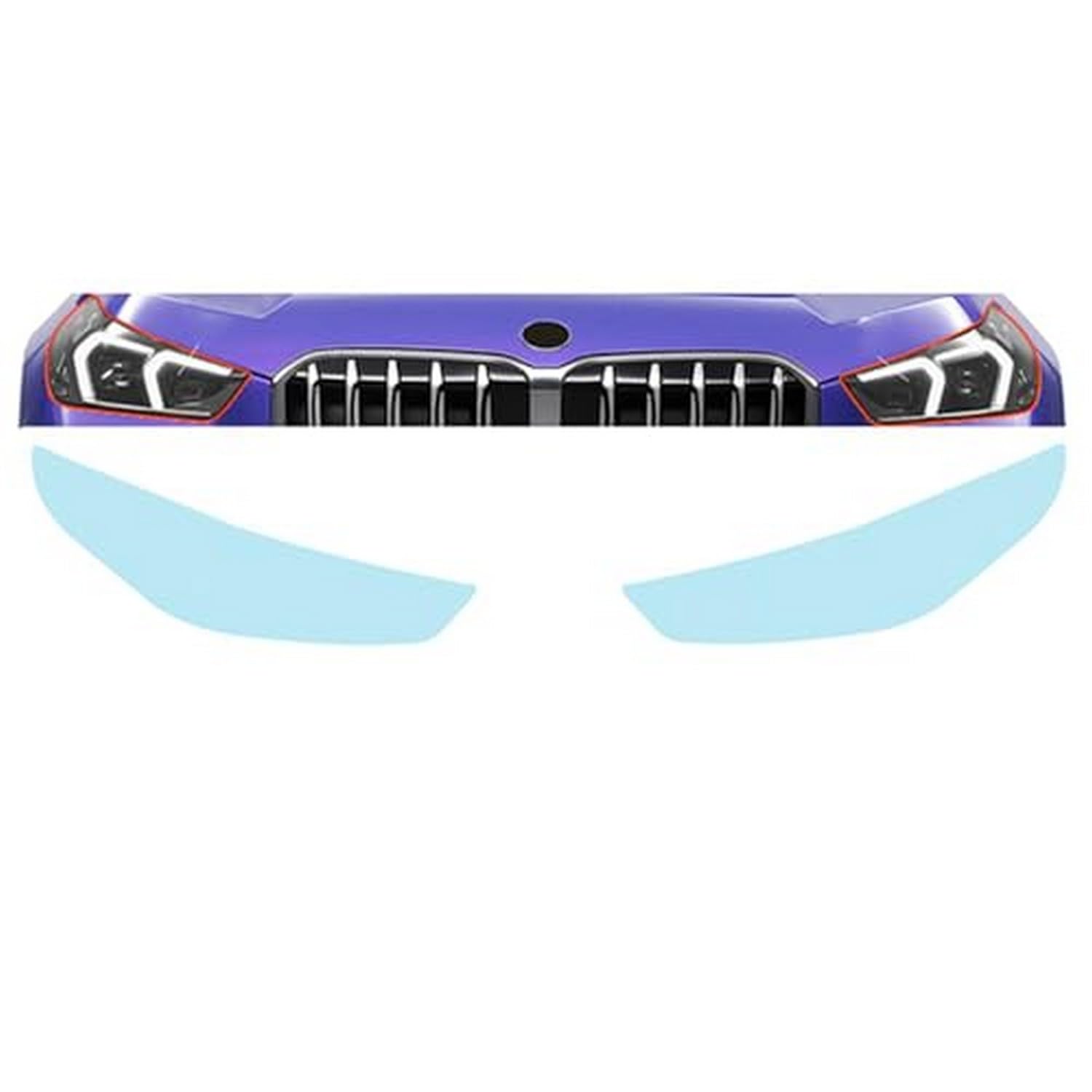 Film teinté haut de gamme pour phare BMW X1 U11 Base 2023 en TPU