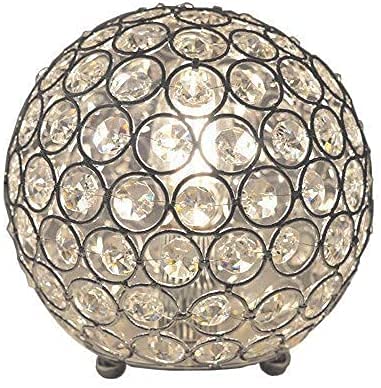 Floodoor Crystal Table Lamp,Decorative Bedside Crystal Lamp,Nightstand Lamp, Bedroom Lamp For Bedstand,Bedroom,Living Room,Guest Room,Silver #TOP2