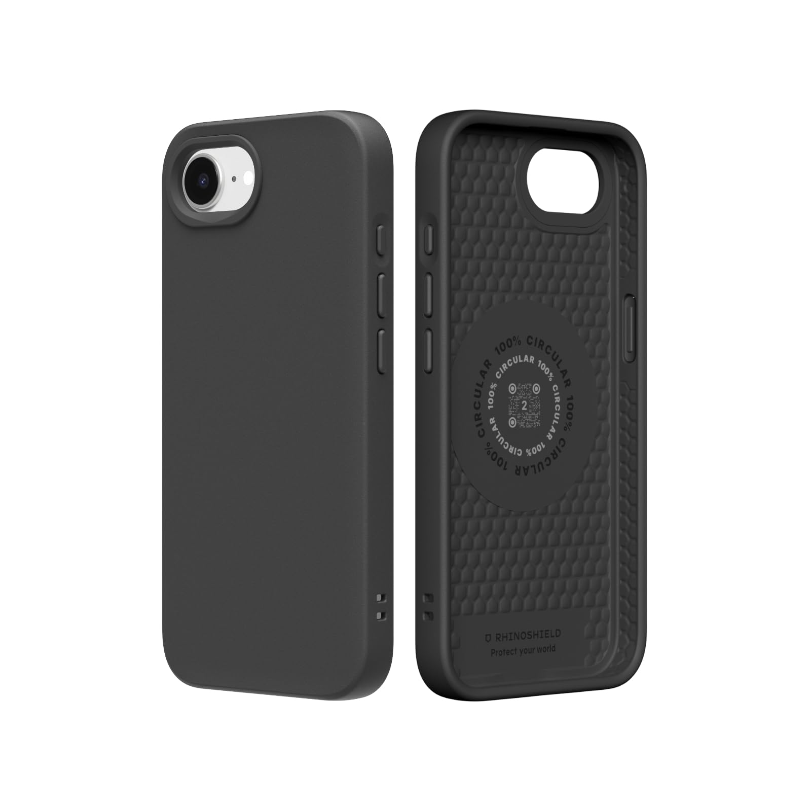 RHINOSHIELD Case Compatible with iPhone 17e / 16e | SolidSuit - Shock Absorbent Slim Design Protective Cover with Premium Matte Finish 3.5M / 11ft Drop Protection - Classic Black