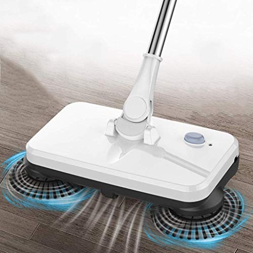 GLX Fregona Eléctrica, Fregona De Limpieza Fregona De Suelo Fregadora De Limpieza del Hogar Fregona Automática Barredora De Suelo Escoba,Blanco,Blanco