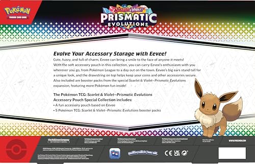 Image of Pokemon TCG: Scarlet & Violet-Prismatic Evolutions Accessory Pouch Special Collection