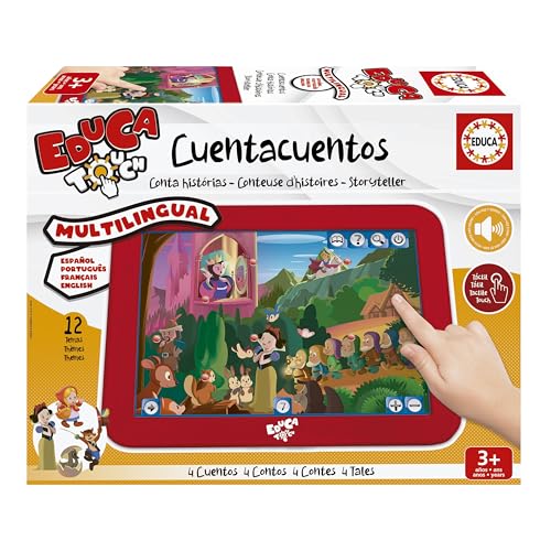 Educa - EducaTouch Junior, Érase una Vez Cuentacuentos, con música y Canciones, Juego Educativo para niños, a Partir de 24 Meses (15746)