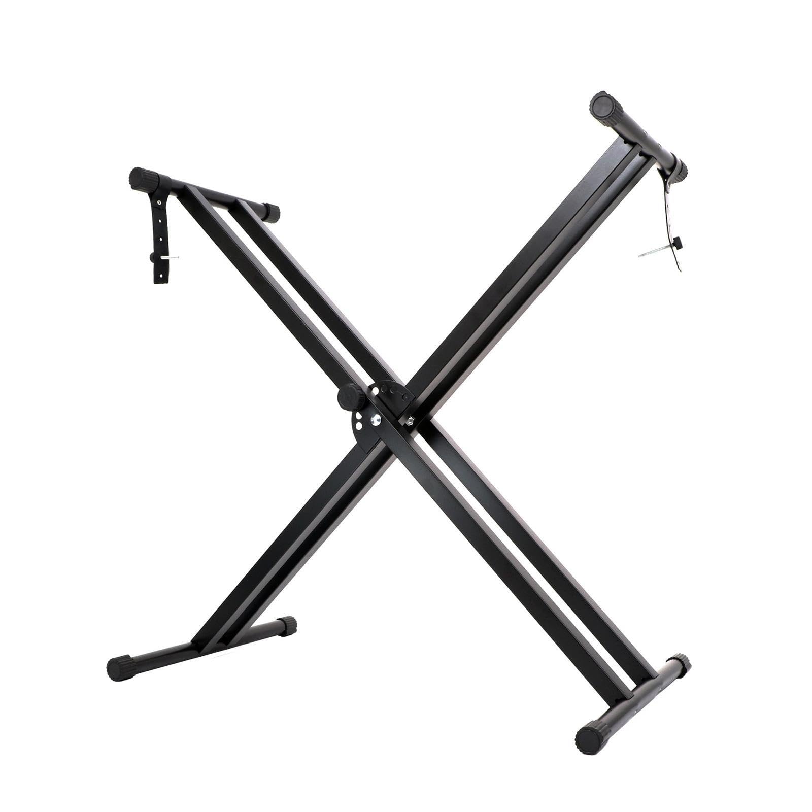 Soporte ajustable para pianos electrónicos, plegable, ideal para músicos principiantes, aficionados y profesionales. Estante plegable resistente para órgano