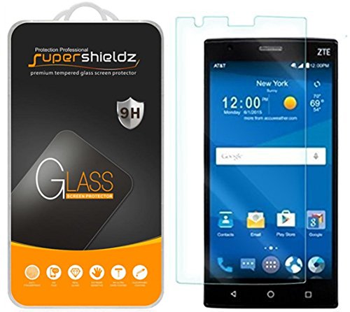 Supershieldz (2 Pack) Designed for ZTE Zmax 2 Tempered Glass Screen Protector, Anti Scratch, Bubble Free