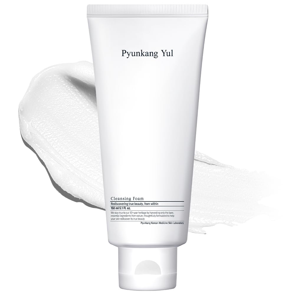 Pyunkang Yul Cleansing Foam - Korean Facial Wash for All Skin Types - Zero-irritation Face Washer extracted from Coconut - Moisturized Skin & Creating Moisture Barrier after Cleans