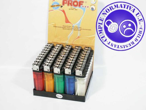 Preisvergleich Produktbild HEINZ TROEBER Feuerzeuge transparent Reibrad 50er