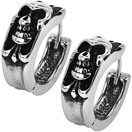 Unisex In Acciaio Inox Piccolo Huggie Del Cerchio Degli Orecchini Per