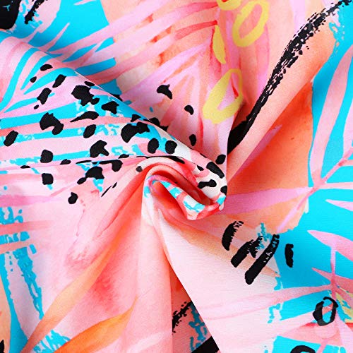 Image of Girls Two Piece Swimsuit Floral UPF 50+ Rash Guard Set Kids Beach Swimwear