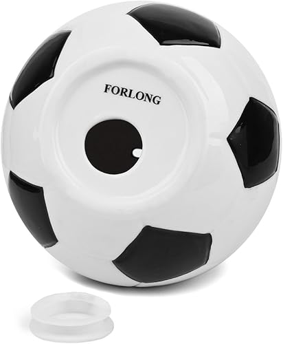 Miniatura 6 de FORLONG Alcancía grande de cerámica para niños, banco de monedas de fútbol, caja de dinero, L