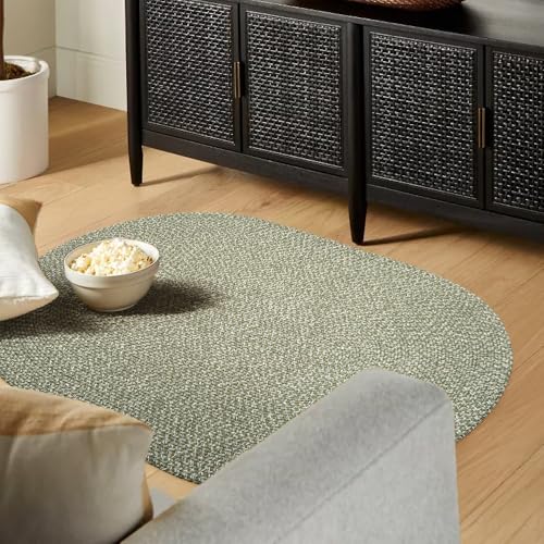 Tapete Ovalado Trenzado 2' x 3' RRI Home Decor miniatura 5