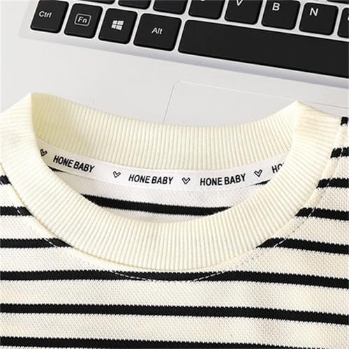 Kids Striped Knit Vest Sleeveless Cotton Sweater Soft Plain Knit Crewneck Ribbed Vest Girls Cute Bear Print Tank2