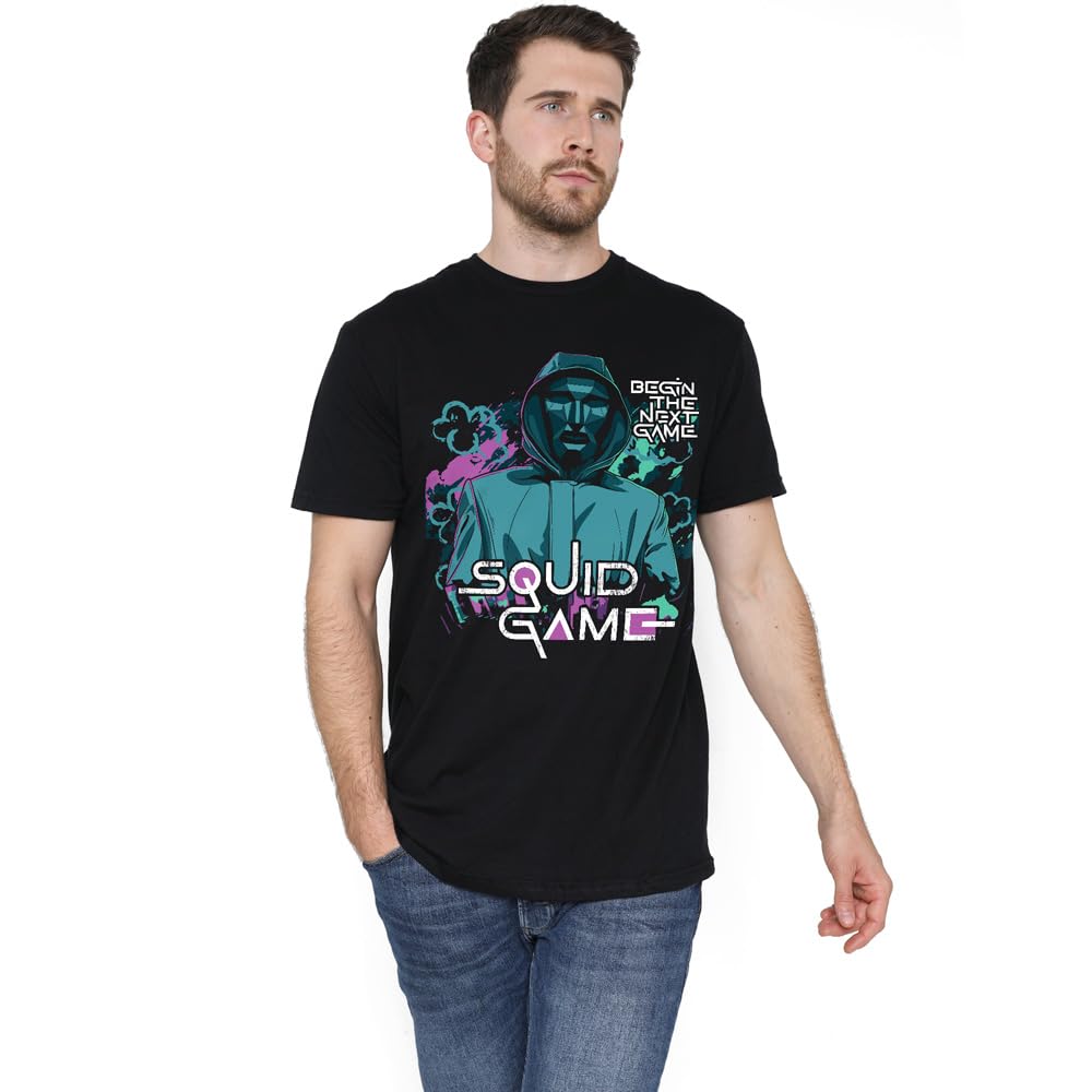 Squid Game Front Man Begin The Next Game Unisex T Shirt, Black, XXXXX-Large
