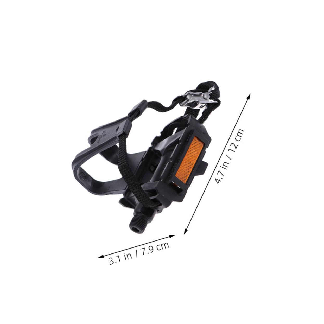 BESTonZON 2 Pares Correas para Pedales De Bicicleta Cierre De Gancho y Bucle Correas Reutilizables para Ciclismo Al Aire y Entrenamiento Gimnasio