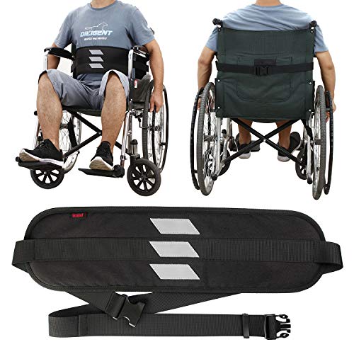 Wheelchair Seat Belt Medical Restraints Straps With Reflective Tape Patients Cares Safety Harness Chair Waist Lap Strap For Elderly (Gray) #TOP5