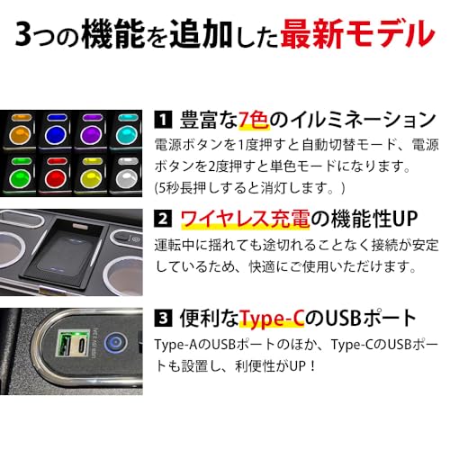 emblem･M ハイエース 200系 アームレスト コンソールボックス 6型