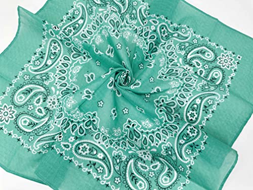 Image of Single Pack Bandanas 60s Premium Cotton Soft Thin Handfeel Large Handkerchief for Men and Women