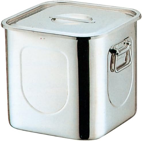 K 18-8 角型 キッチンポット 15cm 手無