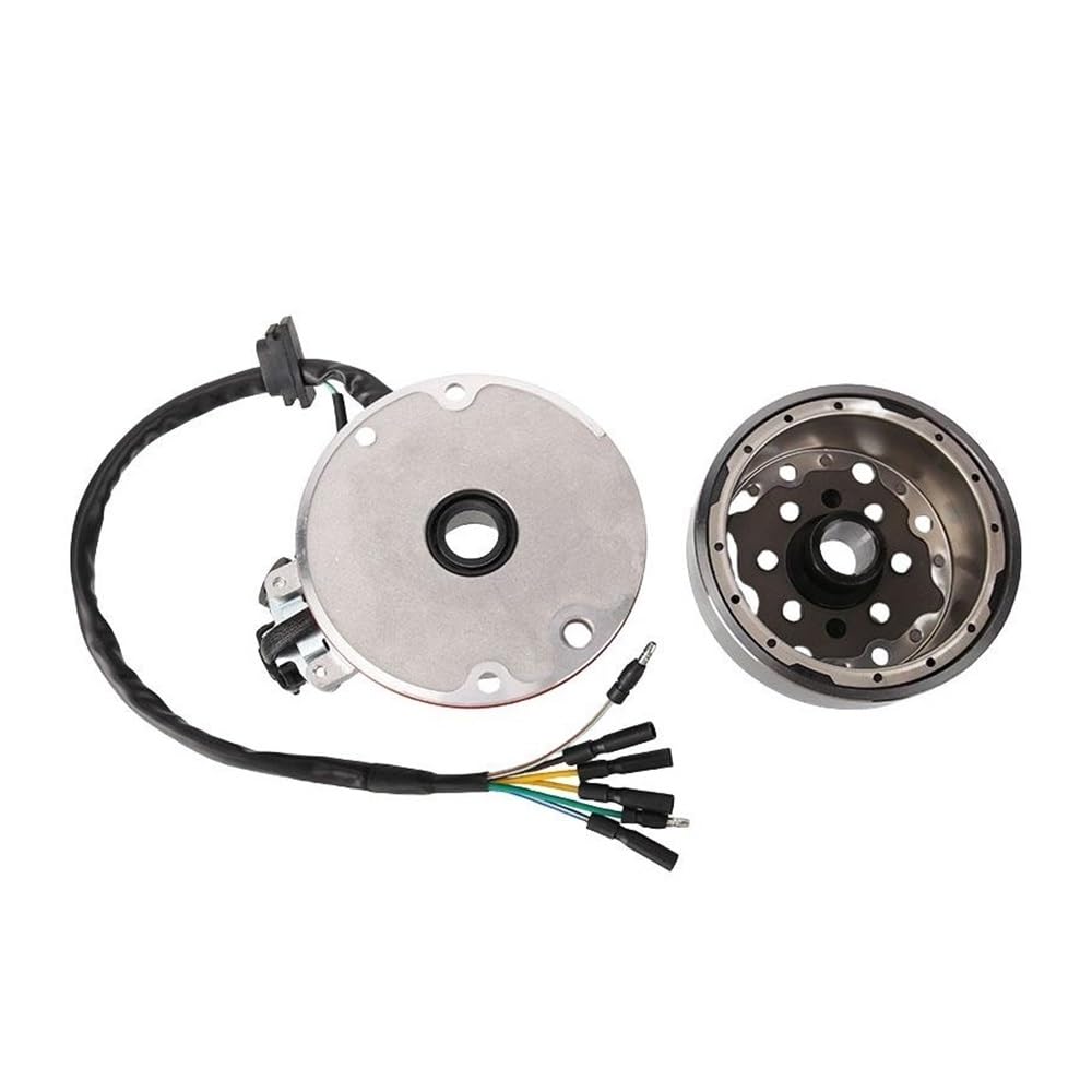 Bobina Estator Generador Motocicleta Bobina De Encendido para Motocicleta, Estátor Magnético, Motor 140CC, Kit Rotor 6 Polos, Accesorios Volante Inercia Repuesto