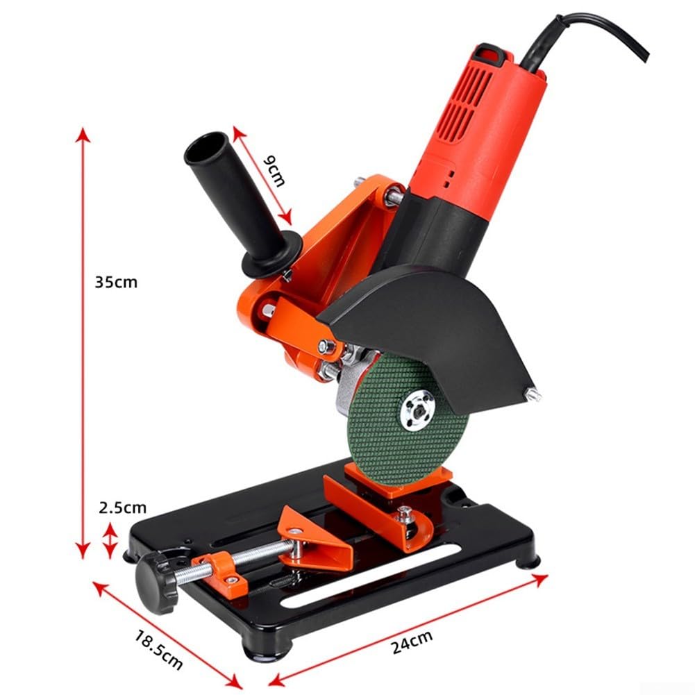 Supporto universale per smerigliatrice angolare con tenditore regolabile e protezione dalle scintille per macchine da taglio da 100-125 mm