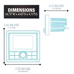 Dual Electronics MXSGH50 Gauge Hole Marine Stereo Color Display Bluetooth - Image 4