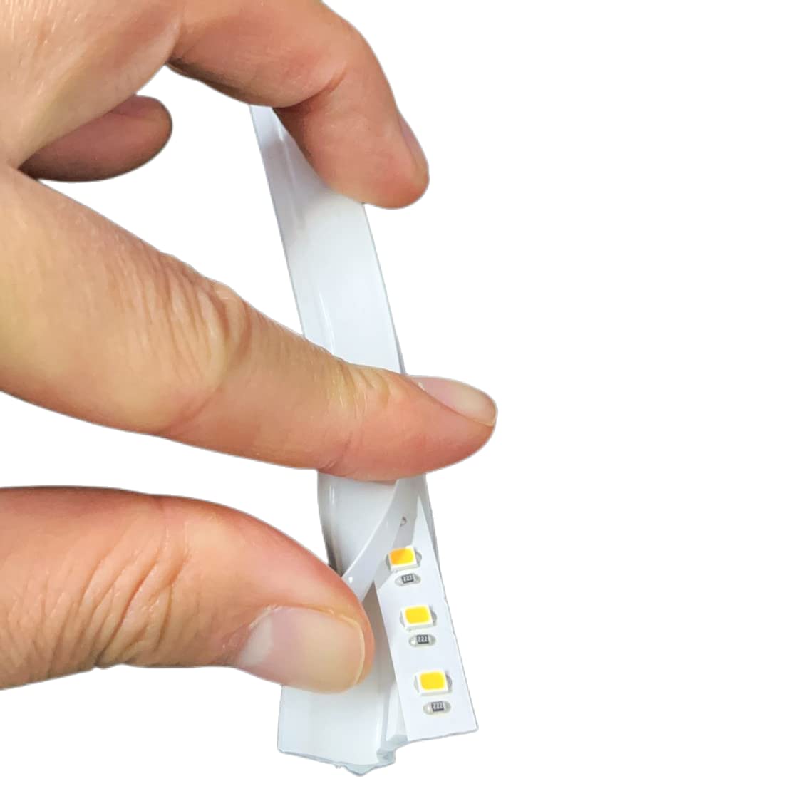 LEDLUX Striscia Led Neon Flex, 24V 10 Metri IP65 10W/M, Tagliabile Dove Vuole (Bianco Caldo 3000K)