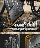 TONGATE for Samsung Galaxy S23 Ultra Case, [Built-in Slide Camera Cover & Screen Protector] [2 Front Frame]Military Grade Shockproof S23 Ultra Phone Case with Kickstand & Belt-Clip 6.8",Privacy Black - Image 5