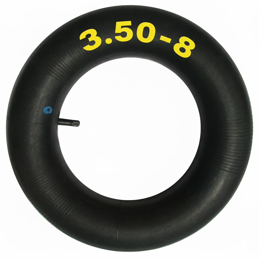 3.50-8 Inner Tube with TR13 Straight Valve for Wheelbarrow, Garden Cart and Sack Barrow Tyres - Butyl Rubber, 14 Inch Size, 8 Inch Rim (Pack of 1)