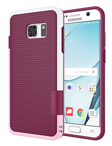 Jeylly Galaxy S7 Case, [3 Color] Slim Hybrid Impact Rugged Soft TPU & Hard PC Bumper Shockproof Protective Anti-Slip Case Cover Shell for Samsung Galaxy S7 S VII G930 GS7 - Wine