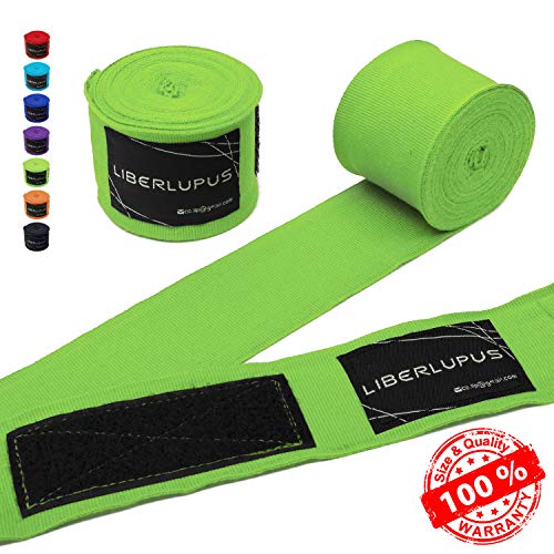 Liberlupus Elastic Professional 120 & 180 Inches Boxing Hand Wraps for Men