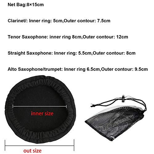 image for nanum 2-Pack Instrument Trumpet Bell Cover with Net Bag,Bell Cover for