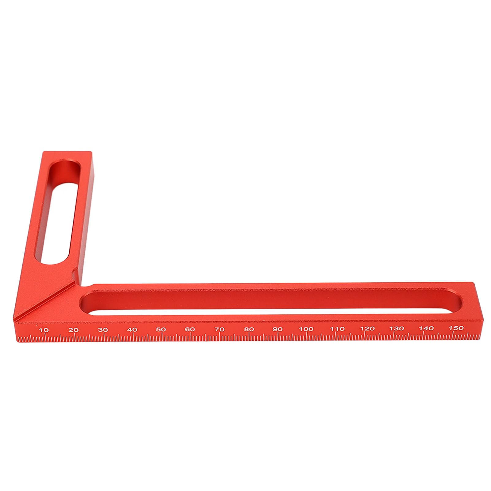 Yomiyuyr Carpenter Square,Carpenter Square L Shape Aluminum Alloy Height Measuring Scribing 90° Woodworking Right Angle Ruler 160mm/6.3in - Versatile and Tool for Accurate (160mm)