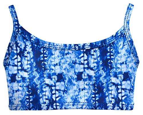 Image of City Threads Girls Bikini Top Only UPF 50+, Bathing Suit Top for Girls, Made in the USA