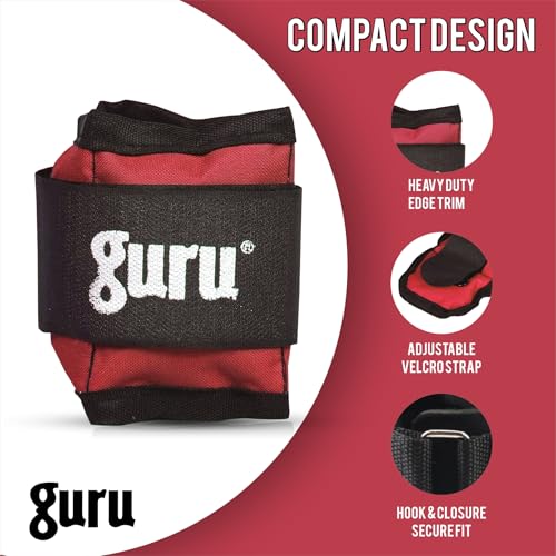 Image of GURU Ankle Weights Pack of 2 Pieces, Wrist Strap For Gym Ankle Weight Cuff For Men & Women For Training, Workout