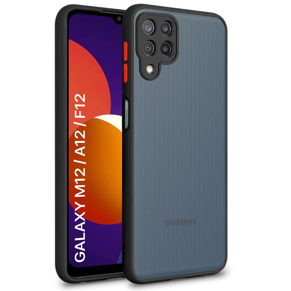 WOW IMAGINE Bumper Back Cover for Samsung Galaxy M12 / A12 / F12 (TPU, Poly Carbonate | Smoked Black) (B08ZNHZDF8) Amazon Price History, Amazon Price Tracker