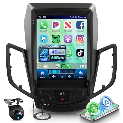 Autoradio Ford Fiesta MK7 tactile avec caméra de recul et processeur DSP audio