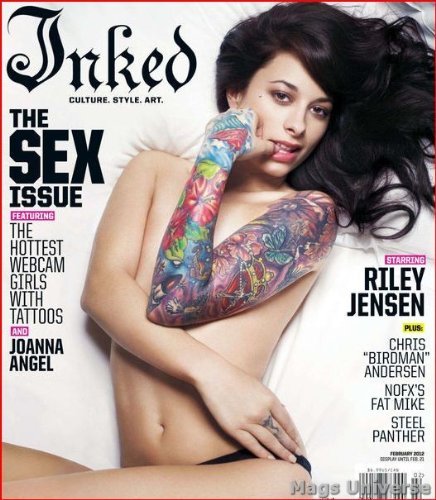 Riley Jensen - Inked Magazine - February 2012 - The Sex Issue Single Issue Magazine