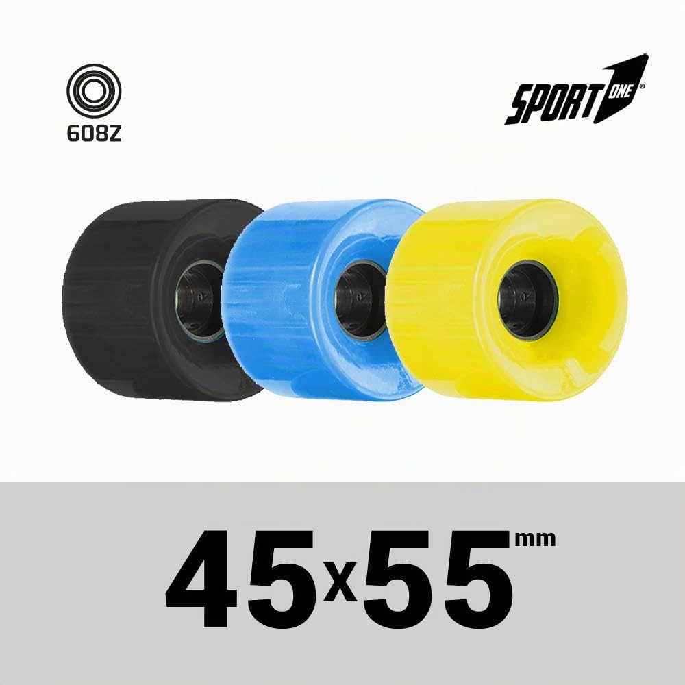 Skateboard bambino Skateboard adulto professionale ragazzo cruiser bambini skate ragazza carver skateboard penny board (STREET CRUIZER GIALLO)